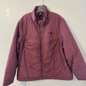 The North Face Burgundy Maroon Women’s Puffer Jacket